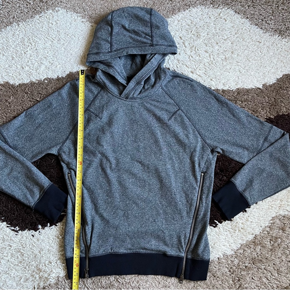 Lululemon Om & Roam Pullover Sz 4 In Heathered Speckled Black / Black - Picture 8 of 11